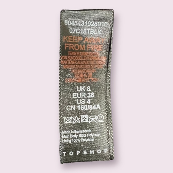 ☃️🍁TOPSHOP Black Long Winter Coat Double Breasted Menswear - Picture 15 of 16